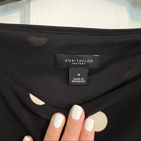 Ann Taylor Polka Dot Fitted Dress - Picture 4 of 5